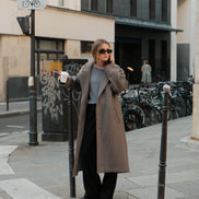 Wool Cashmere Coat - Taupe | FINAL SALE