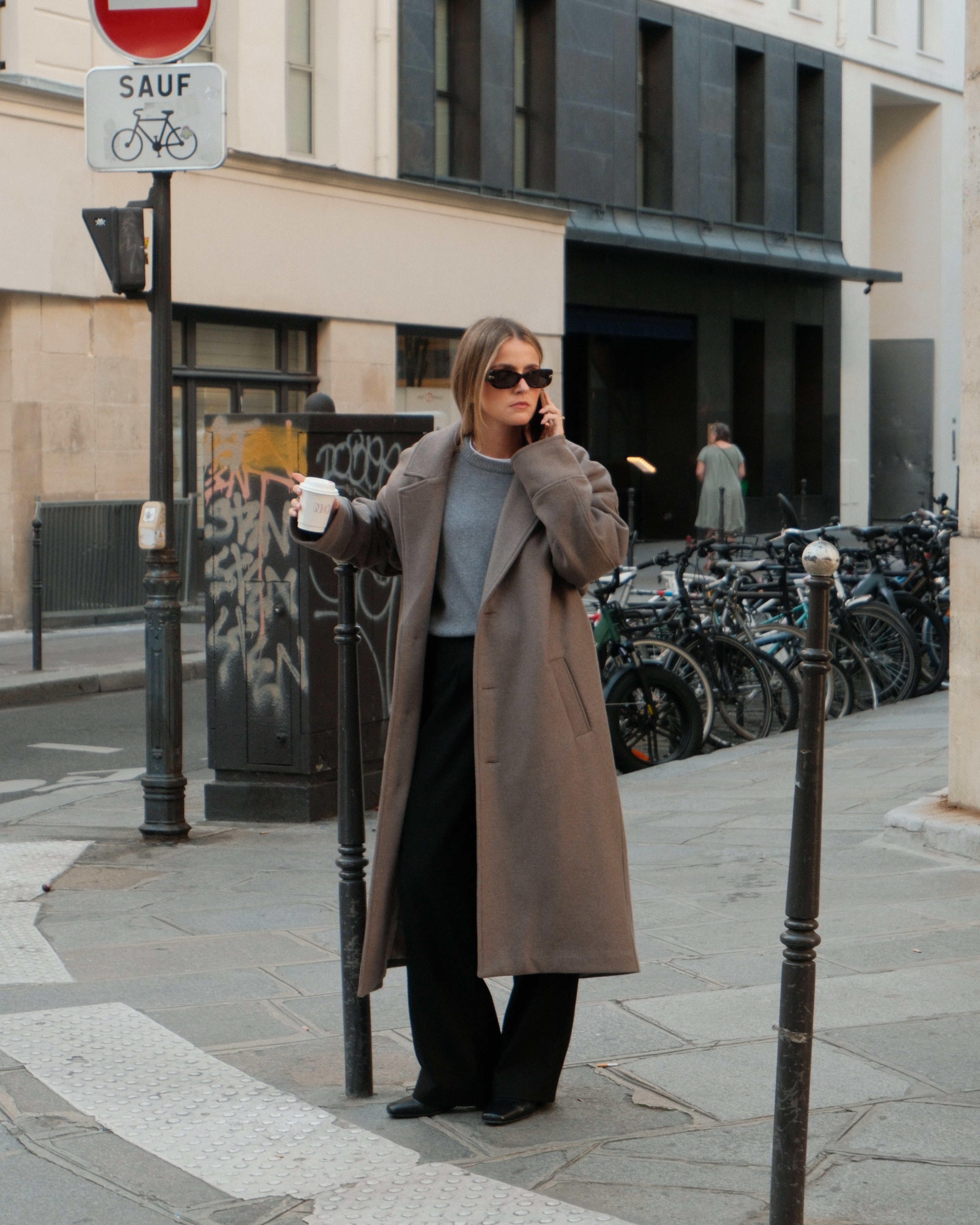 Wool Cashmere Coat - Limited Edition Taupe