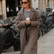 Wool Cashmere Coat - Taupe | FINAL SALE