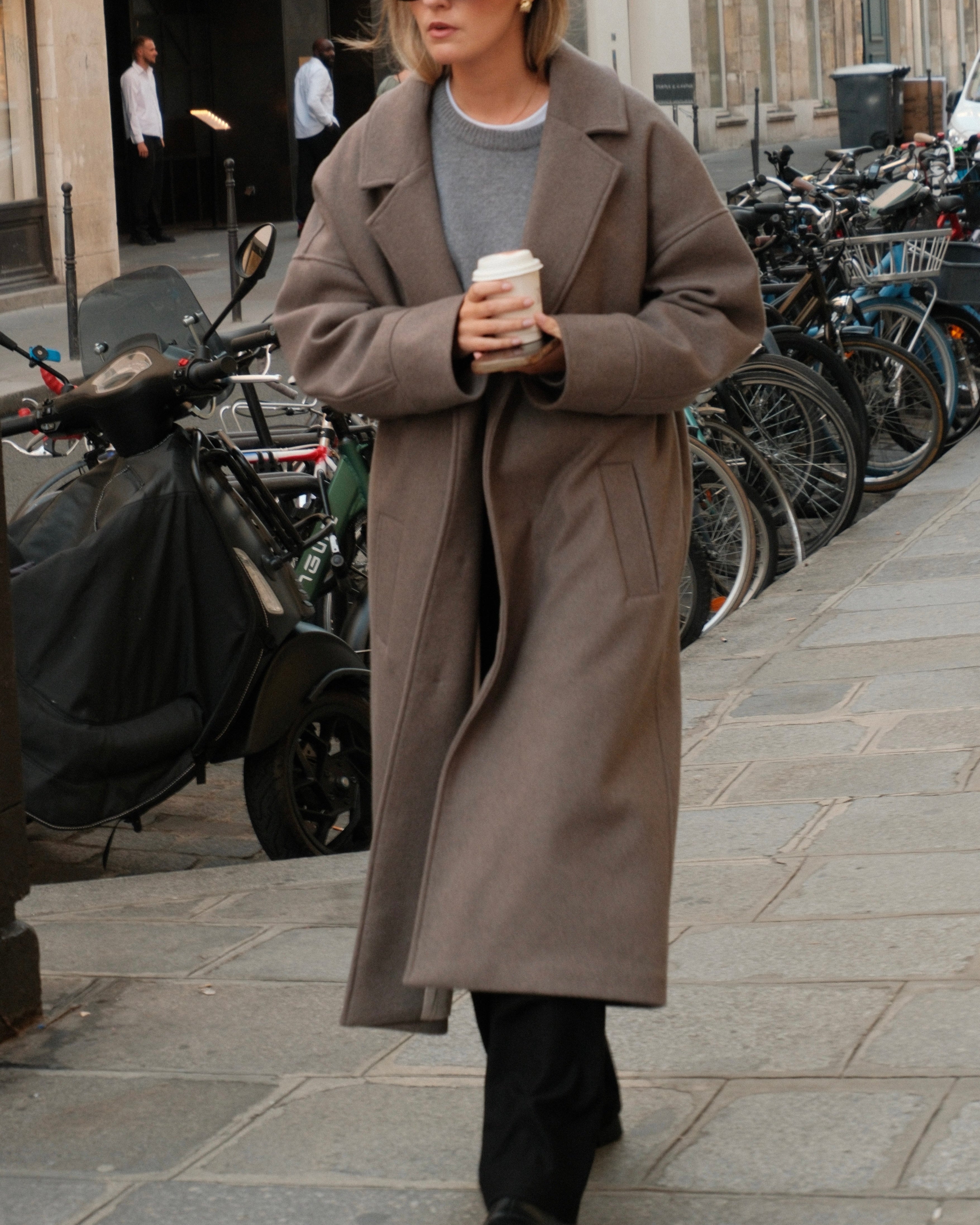Wool Cashmere Coat - Limited Edition Taupe