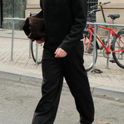 High Collar Wool Jacket - Black | Pre Order