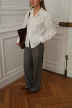 Signature Wool Pleated Trousers - Limited Edition Grey
