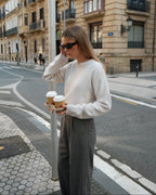 Wool Cashmere Crewneck - Cream | Final Sale