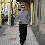 Wool Cashmere Crewneck - Grey