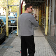 Wool Cashmere Crewneck - Grey