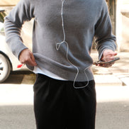 Wool Cashmere Crewneck - Grey