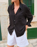 Drape Shirt - Black