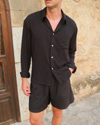 Drape Shirt - Black