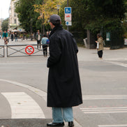 Wool Cashmere Coat - Navy | FINAL SALE