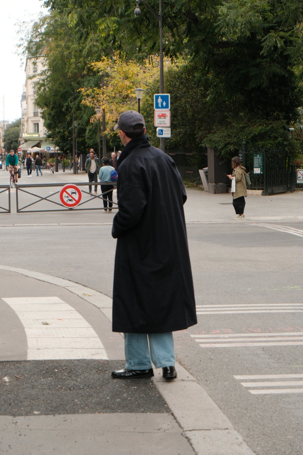 Wool Cashmere Coat - Navy | FINAL SALE