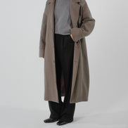 Wool Cashmere Coat - Taupe | SAMPLE