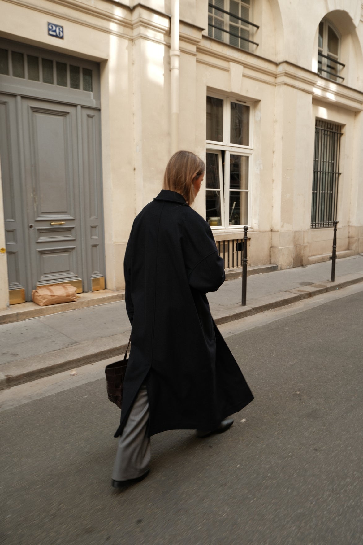 Wool Cashmere Coat - Navy | FINAL SALE