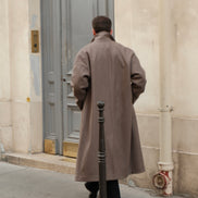 Wool Cashmere Coat - Taupe | SAMPLE