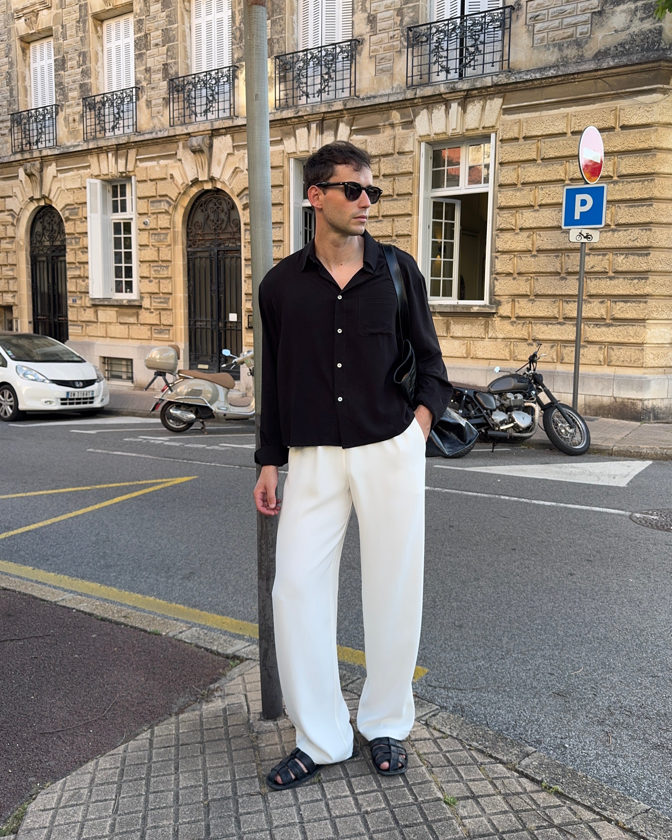 Drape Shirt - Black