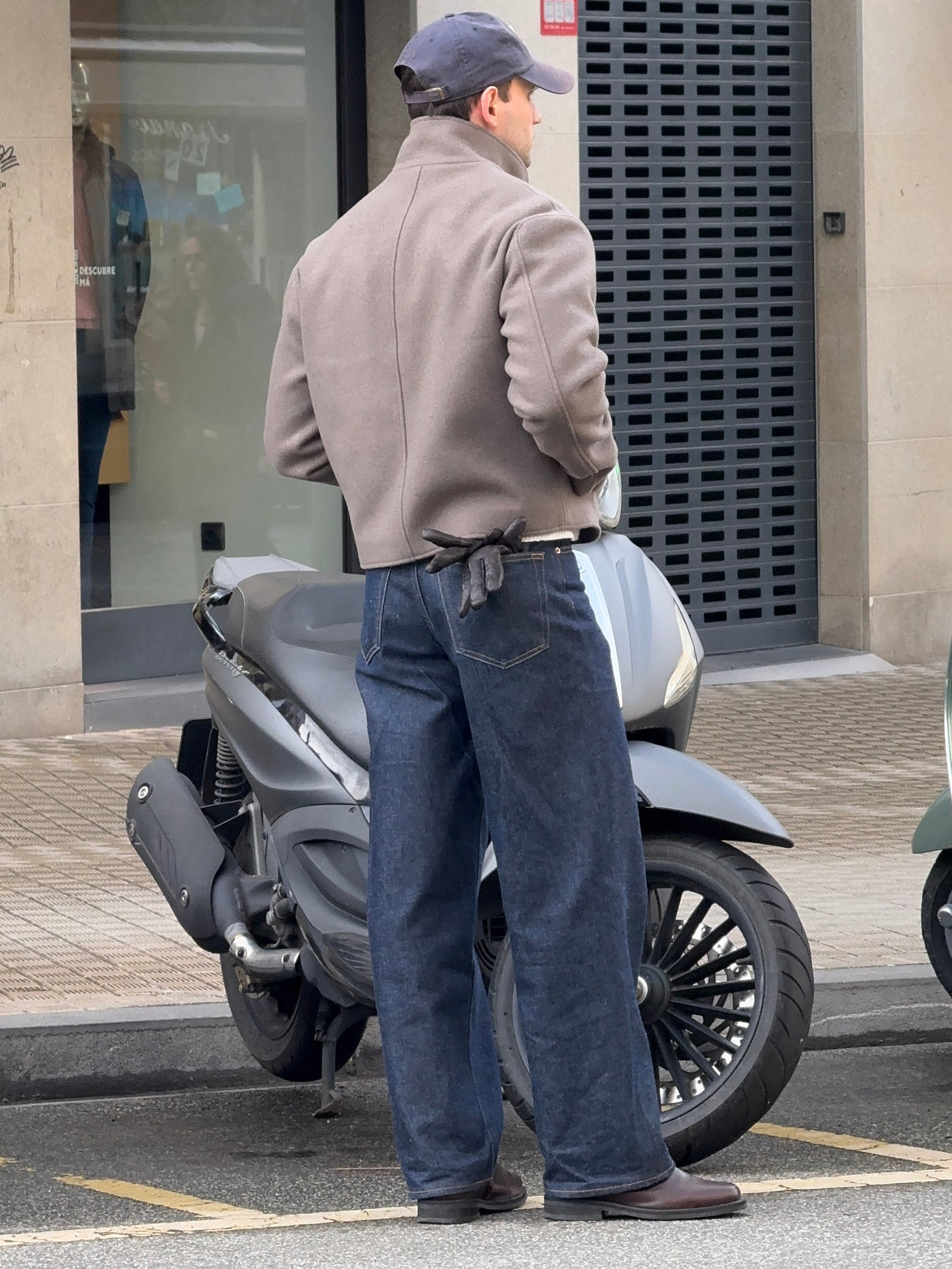 High Collar Wool Jacket - Taupe | Pre Order