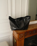 Maxi Leather Tote Bag - Black | Pre Order