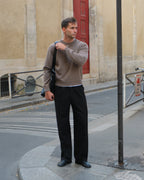 Wool Cashmere Crewneck - Taupe