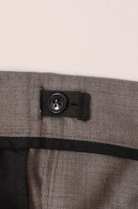 Signature Wool Pleated Trousers - Grey